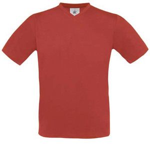 B&C CG153 - Exact V-Hals T-Shirt Rood