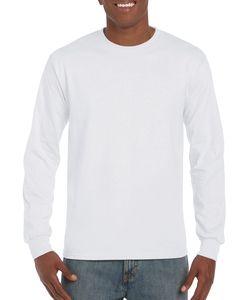 Gildan GI2400 - Ultra Katoen T-shirt Lange Mouw voor volwassenen Wit