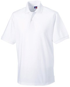 Russell RU599M - Duurzaam Poly/Cotton Polo-Shirt Wit