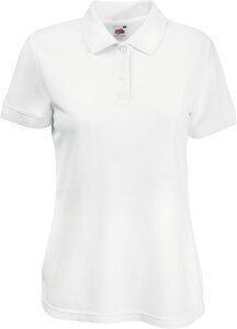 Fruit of the Loom SC63212 - Dames Sport Polo Wit