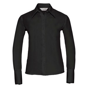Russell Collection RU956F - Ultimate Strijkvrij Overhemd Met Lange Mouwen Zwart