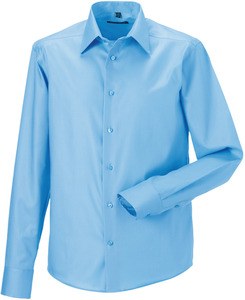 Russell Collection RU958M - Ultimate Strijkvrij Overhemd Met Lange Mouwen Heldere hemel