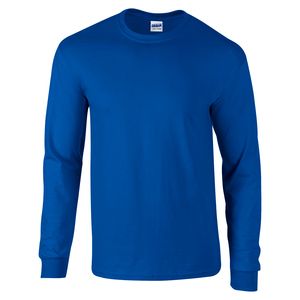 Gildan GD014 - Ultra Cotton™ adult t-shirt met lange mouw Koningsblauw