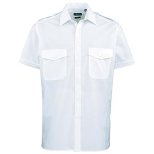 Premier PR212 - Pilotenoverhemd met korte mouwen
