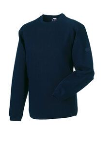 Russell J013M - Heavy duty sweatshirt met ronde hals Franse marine