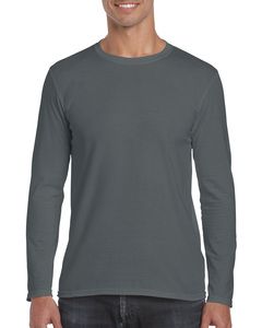 Gildan 64400 - Softstyle® T-shirt met Lange Mouwen Houtskool