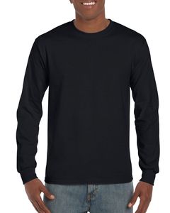 Gildan 2400 - Ultra T-Shirt met Lange Mouwen Zwart