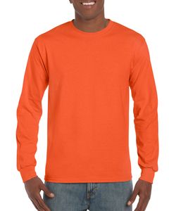 Gildan 2400 - Ultra T-Shirt met Lange Mouwen Oranje