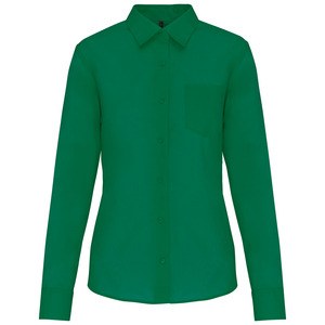 Kariban K549 - JESSICA - DAMES BLOUSE LANGE MOUWEN Kelly groen