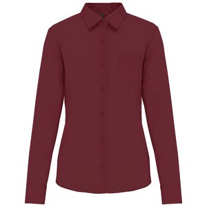 Kariban K549 - JESSICA - DAMES BLOUSE LANGE MOUWEN Wijn