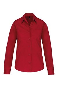 Kariban K542 - DAMES POPLIN BLOUSE LANGE MOUWEN