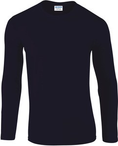 Gildan GI64400 - Softstyle T-Shirt Volwassenen Met Lange Mouw Marine/Navy