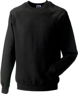 Russell RU7620M - Klassiek sweatshirt Raglan Zwart/Zwart