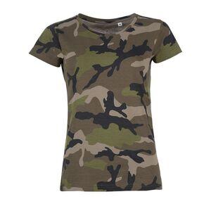 SOLS 01187 - Camo Dames Dames T Shirt Ronde Hals