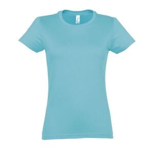 SOL'S 11502 - Keizerlijke VROUW Dames T Shirt Ronde Hals Atol Blauw