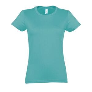 SOL'S 11502 - Keizerlijke VROUW Dames T Shirt Ronde Hals Caraïbisch blauw