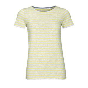 SOLS 01399 - MILES VROUW T-shirt Dames Gestreept Met Ronde Hals