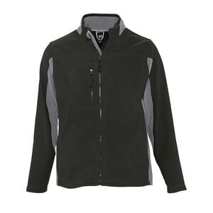 SOL'S 55500 - NORDIC Tweekleurig Heren Fleece Jacket Zwart