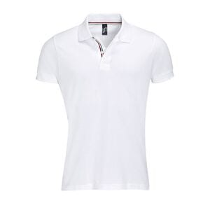SOL'S 00576 - PATRIOT Heren Polo Wit/Rood