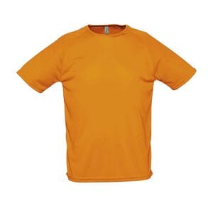 SOL'S 11939 - SPORTY Heren Tee Shirt Met Raglan Mouwen Oranje fluo