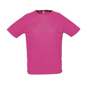 SOL'S 11939 - SPORTY Heren Tee Shirt Met Raglan Mouwen Roze fluo 2