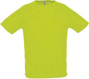 SOL'S 11939 - SPORTY Heren Tee Shirt Met Raglan Mouwen Neon groen