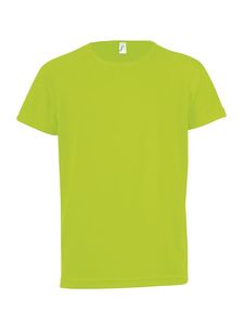 SOL'S 01166 - SPORTY KIDS Kids T Shirt Met Raglan Mouwen Neon groen