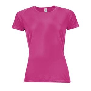 SOL'S 01159 - SPORTY VROUW Dames T Shirt Raglan Mouwen Roze fluo 2