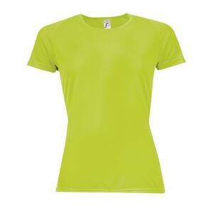 SOL'S 01159 - SPORTY VROUW Dames T Shirt Raglan Mouwen Neon groen