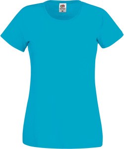 Fruit of the Loom SC61420 - Lady-Fit origineel dames t-shirt Azurenblauw
