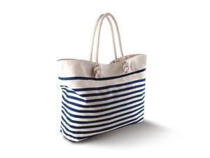 Kimood KI0242 - Strandtas Naturel/Navy