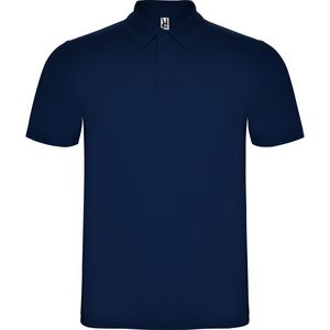 Roly PO6632 - AUSTRAL Poloshirt met korte mouwen met kraag in ribboord en Knopenlijst met 3 knopen Marineblauw