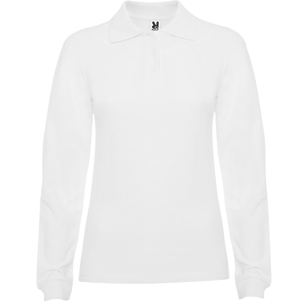 Roly PO6636 - ESTRELLA WOMAN L/S Poloshirt met lange mouwen met kraag en ondermouw in ribtricot