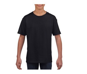 Gildan GN649 - Softstyle Jeugd T-shirt Zwart