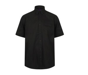 Henbury HY595 - Wicking antibacterieel shirt met korte mouwen Zwart
