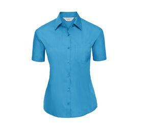 Russell Collection JZ35F - Dames Poplin Overhemd