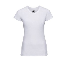 Russell JZ65F - Poly/Katoen Dames T-Shirt Wit