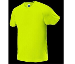 Starworld SW300 - Sport T-Shirt Heren Fluorescerend geel