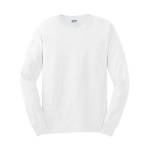 Gildan GN186 - Ultra Katoen T-shirt Lange Mouw voor volwassenen Wit