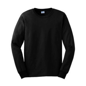 Gildan GN186 - Ultra Katoen T-shirt Lange Mouw voor volwassenen Zwart