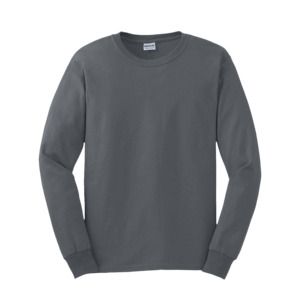 Gildan GN186 - Ultra Katoen T-shirt Lange Mouw voor volwassenen Houtskool
