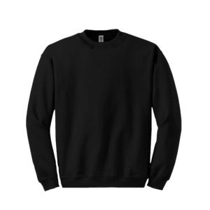 Gildan GN910 - Sweatshirt van zware kwaliteit voor volwassenen Met Ronde Hals Zwart