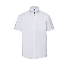 Russell Collection JZ957 - Ultimate Strijkvrij Overhemd Met Korte Mouwen Wit