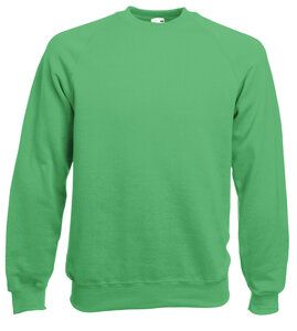 Fruit of the Loom SC260 - Raglan sweatshirt (62-216-0) Kelly groen