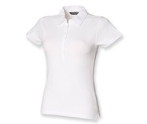 Skinnifit SK042 - Dames Stretch Poloshirt Wit