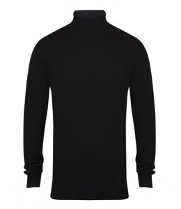Henbury H727 - Roll Neck Sweater Zwart