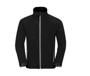 Russell JZ410 - Men's Bionic Soft-Shell jacket Zwart