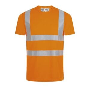 SOL'S 01721 - MERCURE PRO Tee Shirt Stroken Hoge Zichtbaarheid Neon oranje