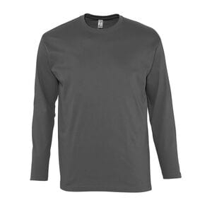 SOLS 11420 - MONARCH Heren T Shirt Ronde Kraag Lange Mouwen