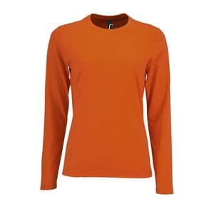 SOL'S 02075 - Imperial LSL WOMEN Dames T Shirt Met Lange Mouwen Oranje